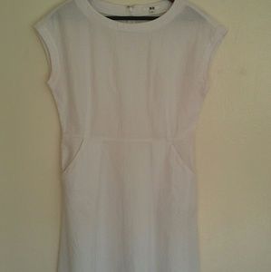 Uniqlo White Textured Dress